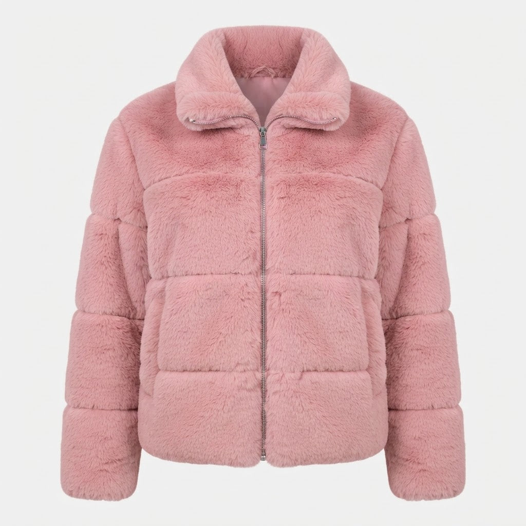Marguerite Ashfield | Plush Cropped Zip Jacket for Women
