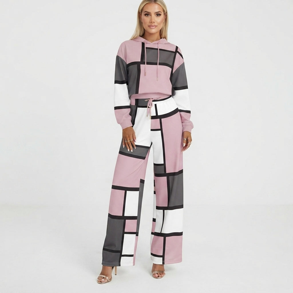 Marnie Ellwood | Color-Block Wide-Leg Two-Piece Set