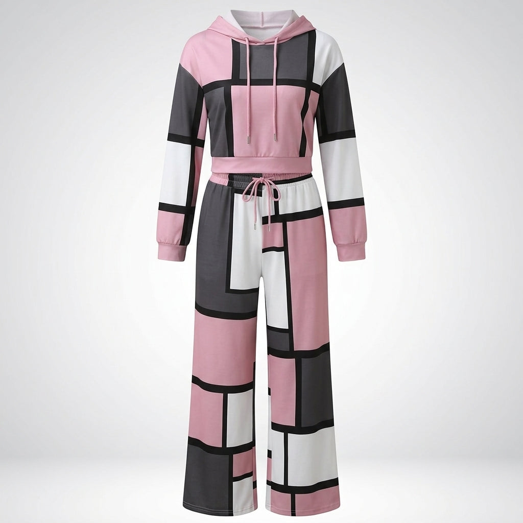 Marnie Ellwood | Color-Block Wide-Leg Two-Piece Set