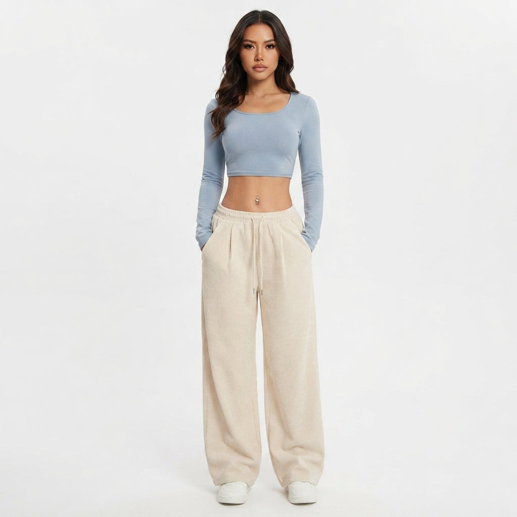 Martha Fenshaw | Corduroy Wide-Leg Trousers