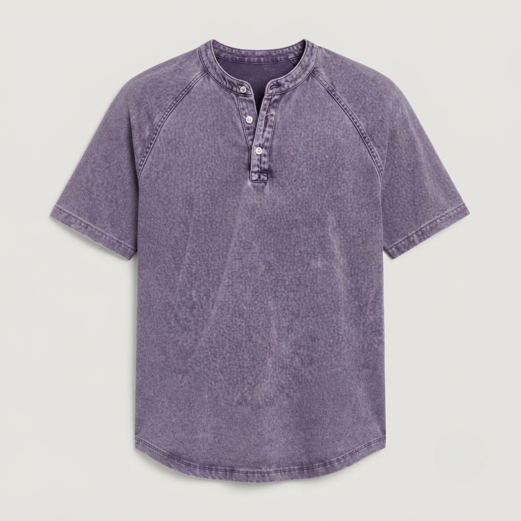 Matteo Sinclair | Vintage Henley T-Shirt For Men