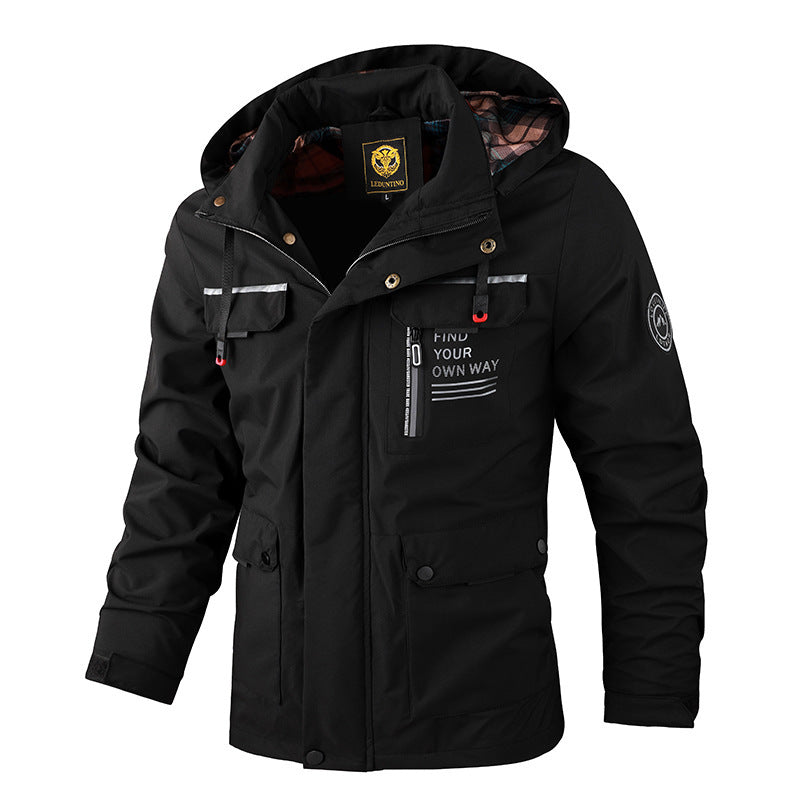 Nigel Harrison | Weatherproof Hooded Utility Jacket for Men
