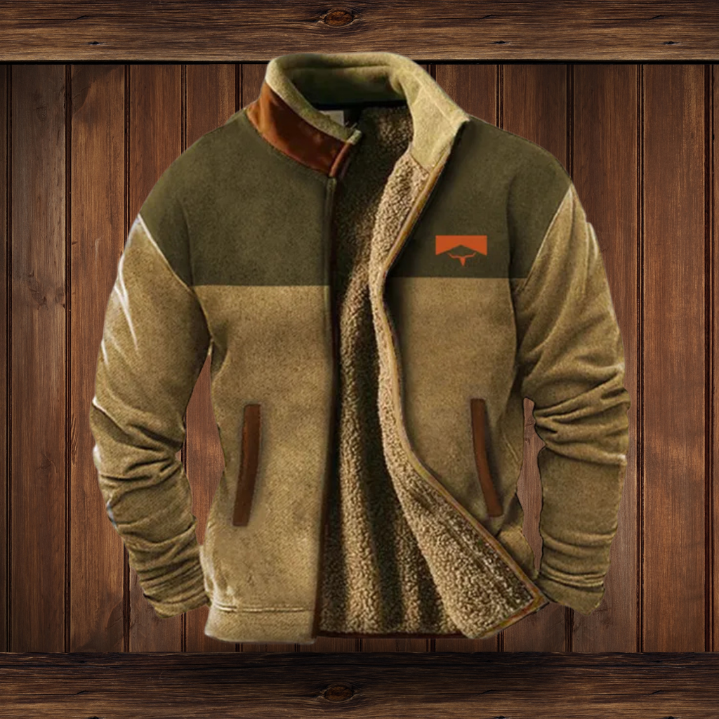 Callan Ashford | Sherpa-Lined Mens Jacket With Aztec Print