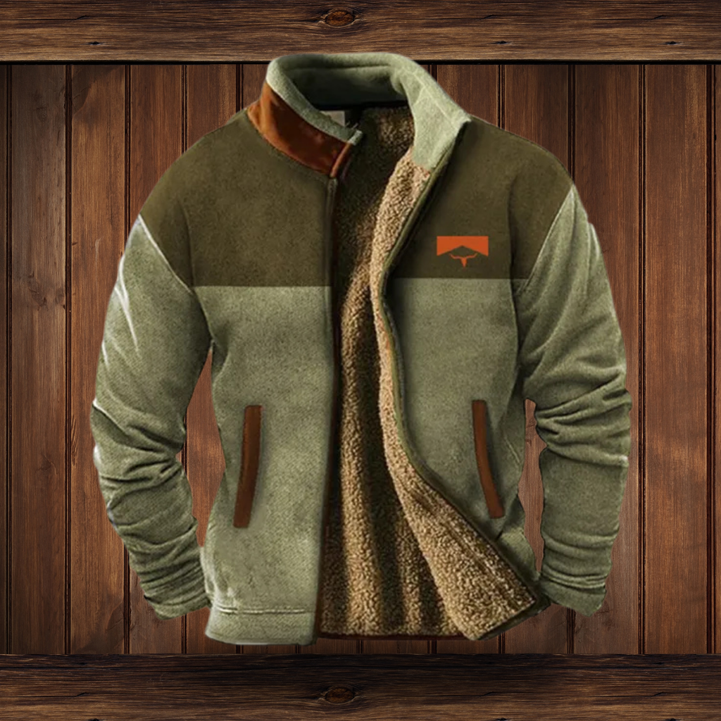 Callan Ashford | Sherpa-Lined Mens Jacket With Aztec Print