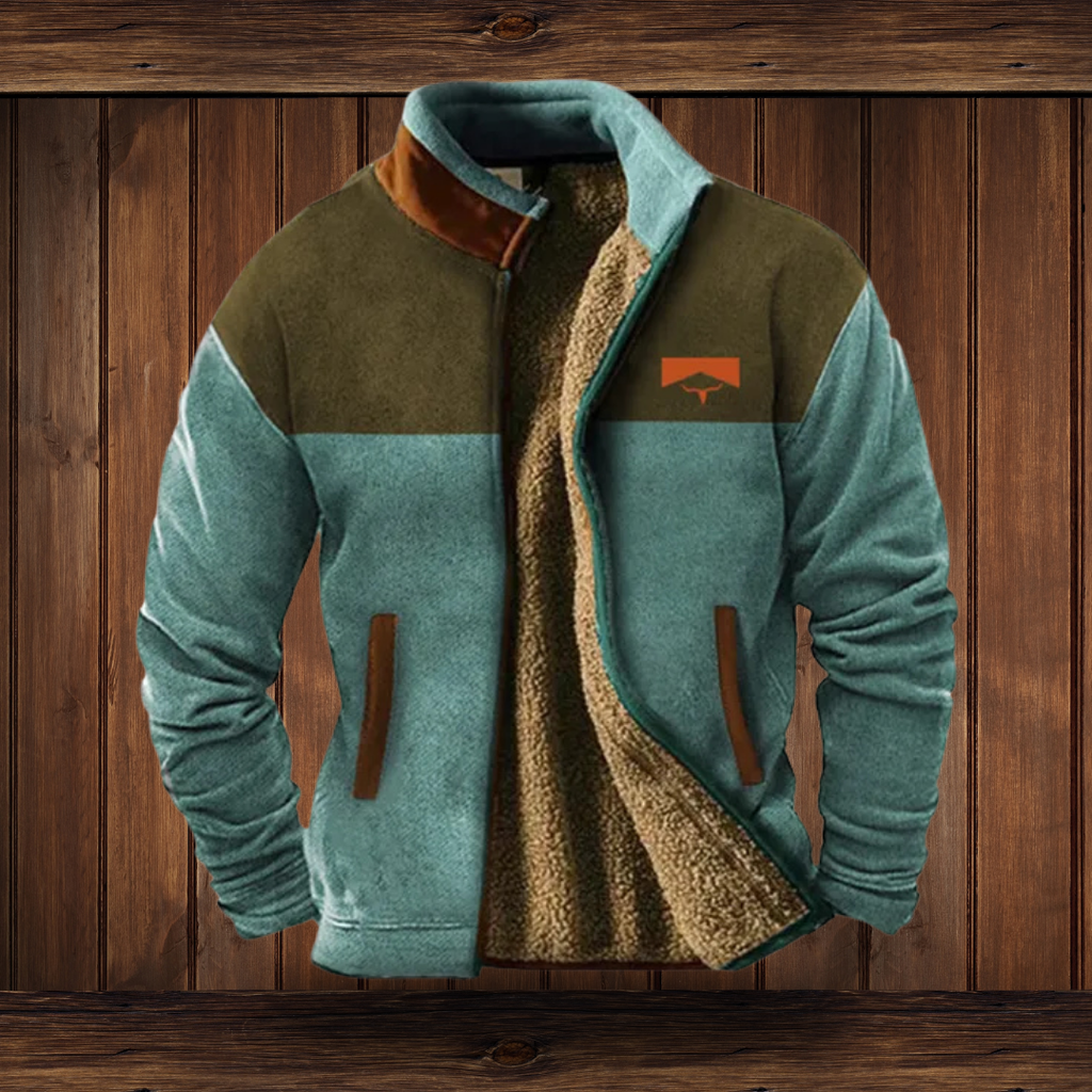 Callan Ashford | Sherpa-Lined Mens Jacket With Aztec Print