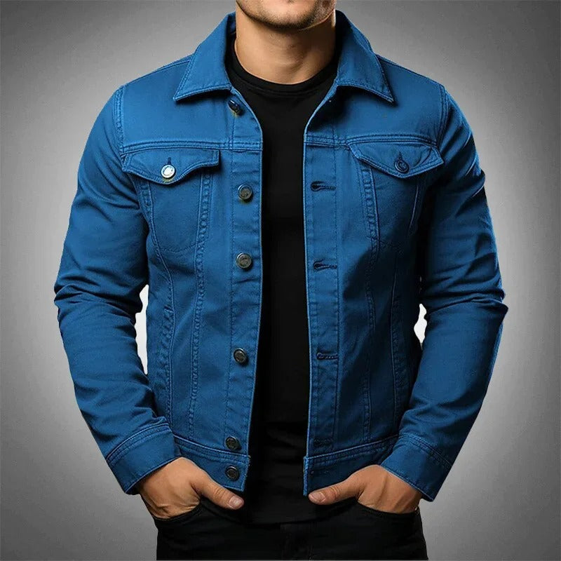 Graham Sinclair | White Denim Mens Jacket