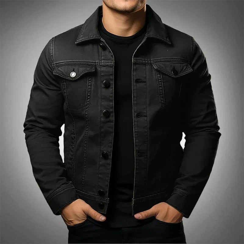 Graham Sinclair | White Denim Mens Jacket