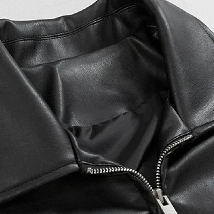 Arthur Kingswood | Faux Leather Jacket with Oversized Bomber Fit