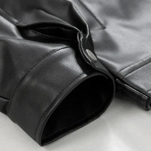 Arthur Kingswood | Faux Leather Jacket with Oversized Bomber Fit