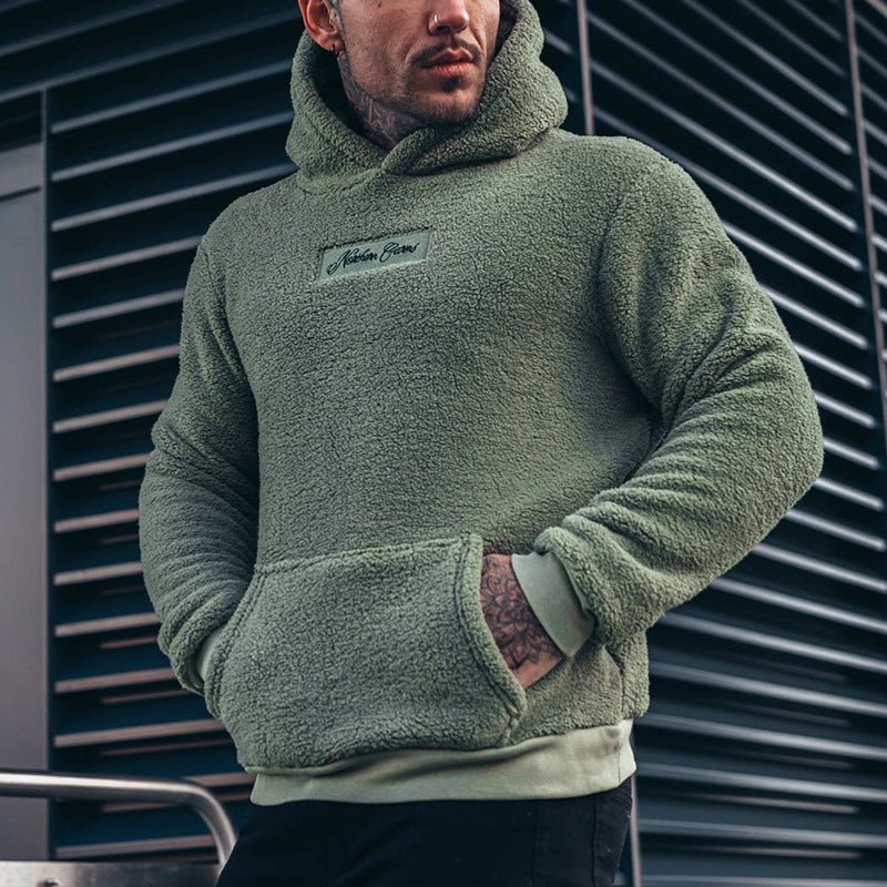 Clive Hartford | Sherpa Hoodie in Sage Green