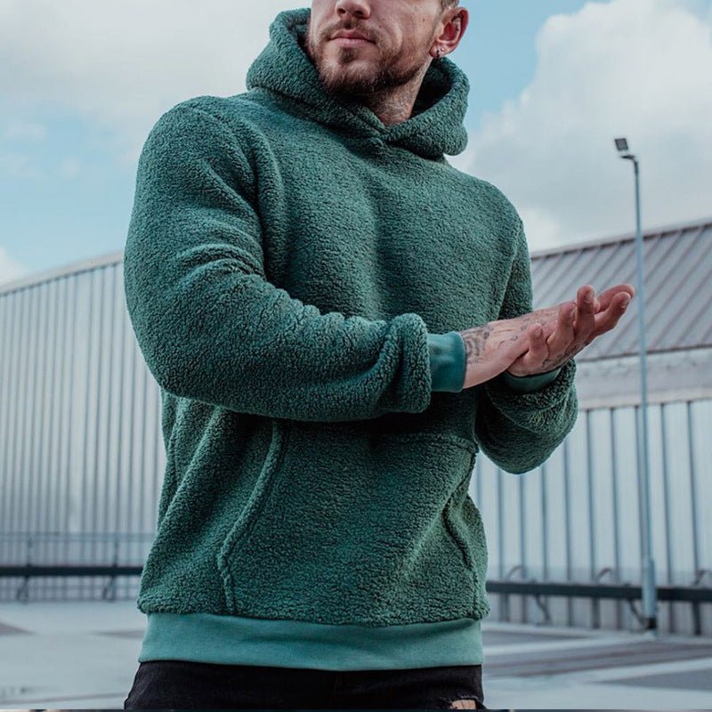 Clive Hartford | Sherpa Hoodie in Sage Green