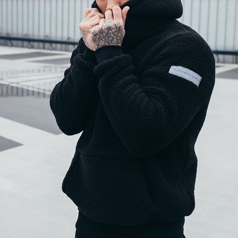 Clive Hartford | Sherpa Hoodie in Sage Green