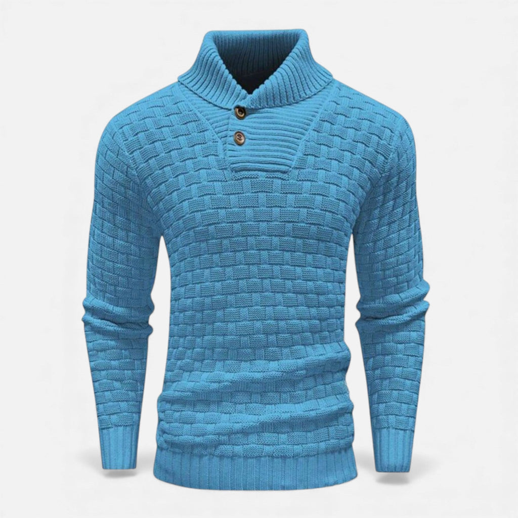 Reuben Aldridge | Shawl Collar Knit Sweater For Men