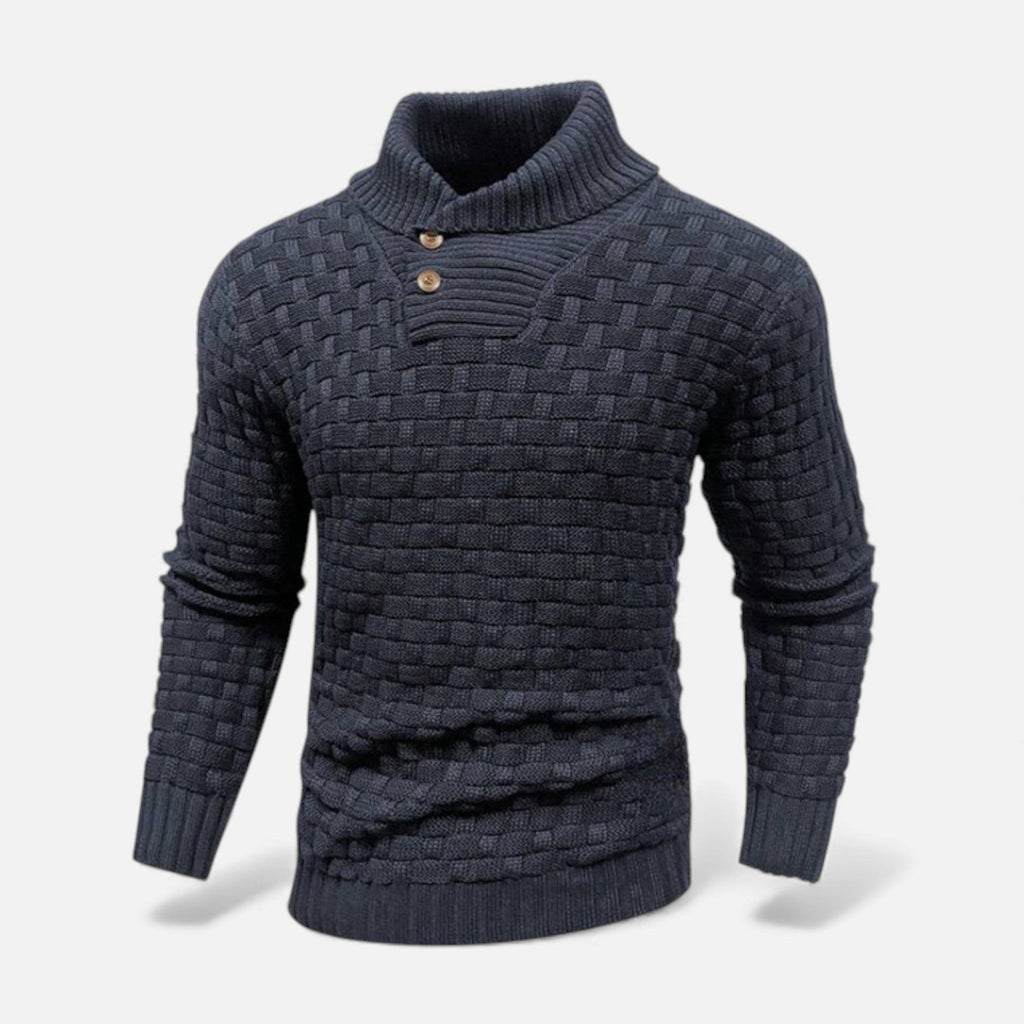 Reuben Aldridge | Shawl Collar Knit Sweater For Men