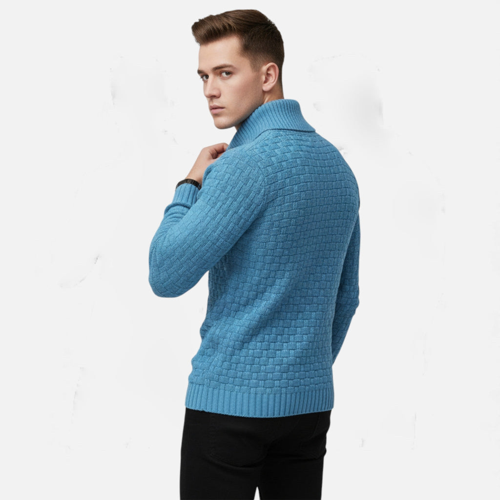 Reuben Aldridge | Shawl Collar Knit Sweater For Men
