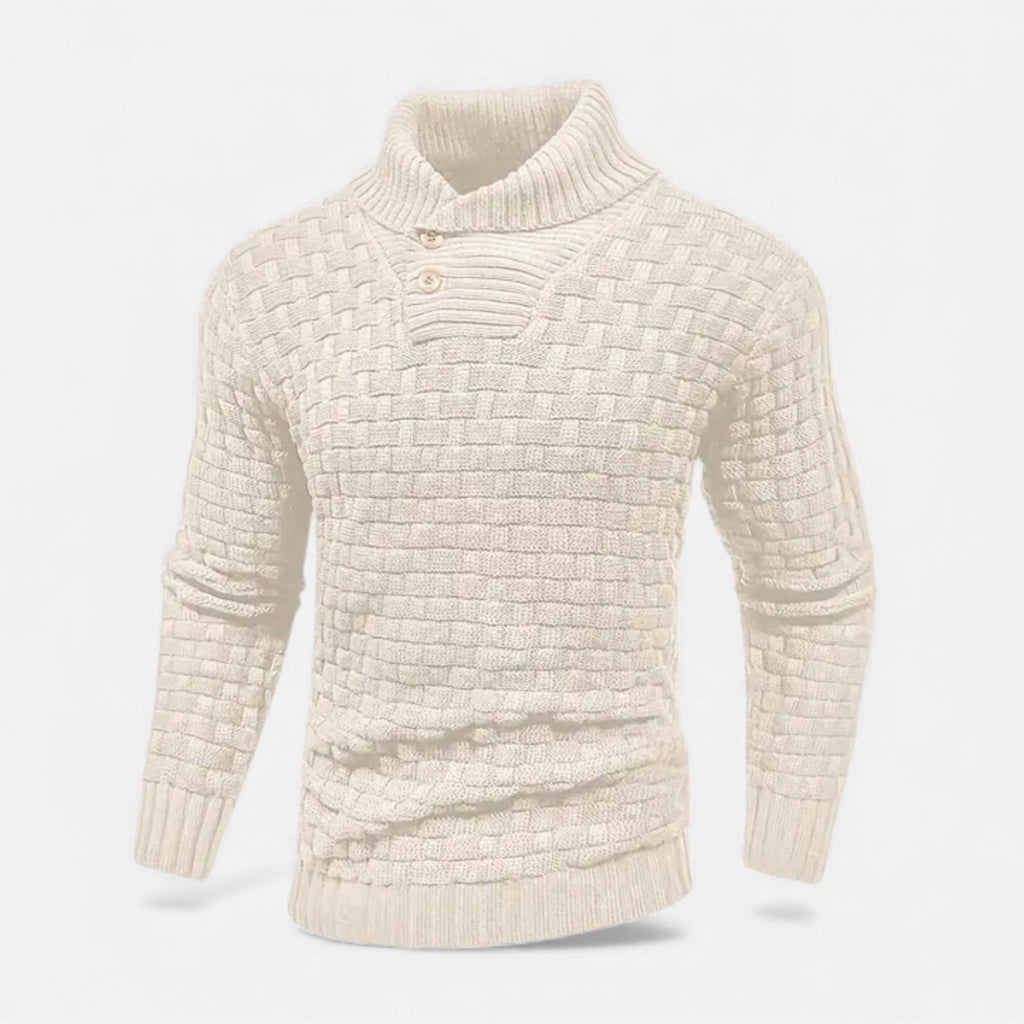 Reuben Aldridge | Shawl Collar Knit Sweater For Men