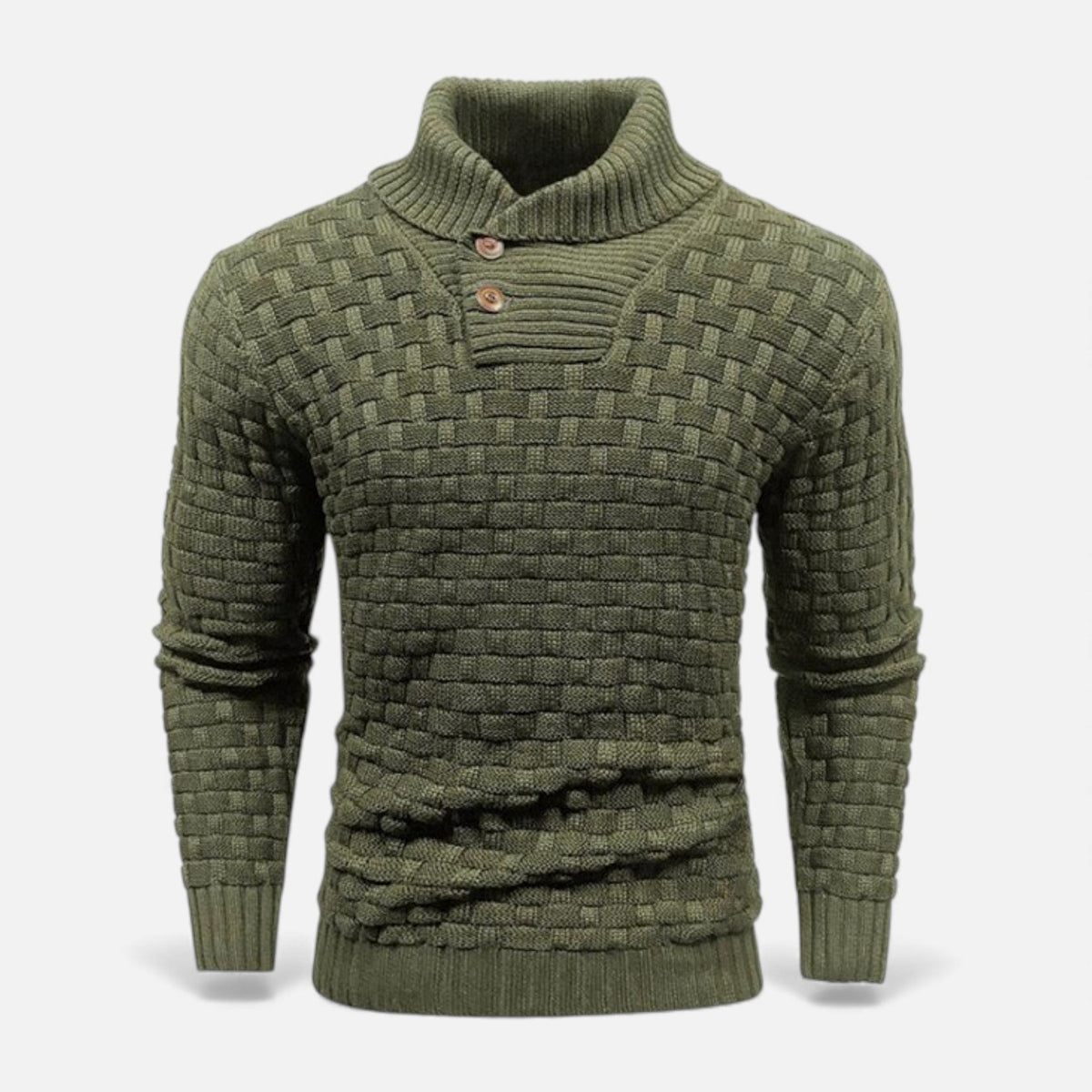 Reuben Aldridge | Shawl Collar Knit Sweater For Men