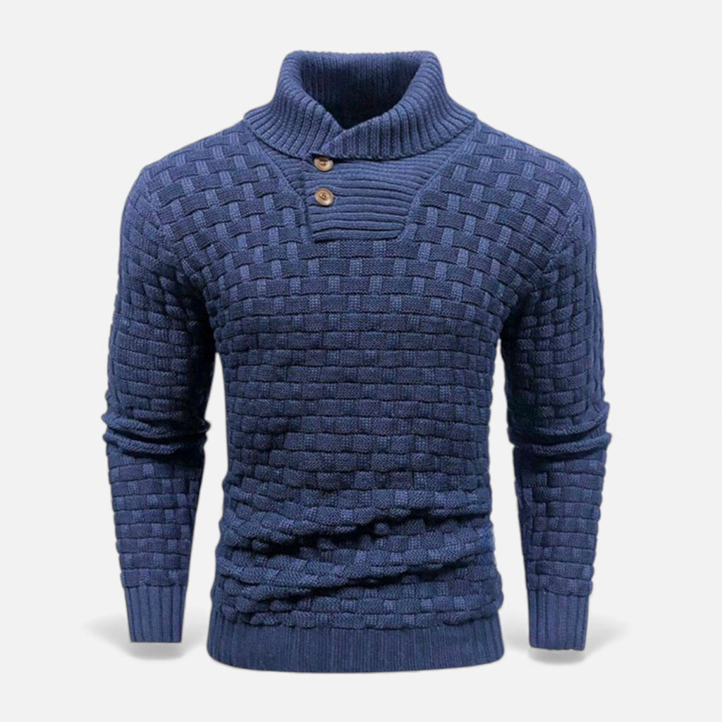 Reuben Aldridge | Shawl Collar Knit Sweater For Men