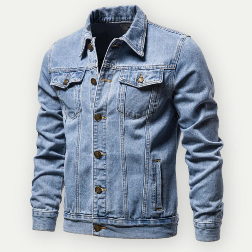 Gareth Hartwell | Black Denim Mens Jacket