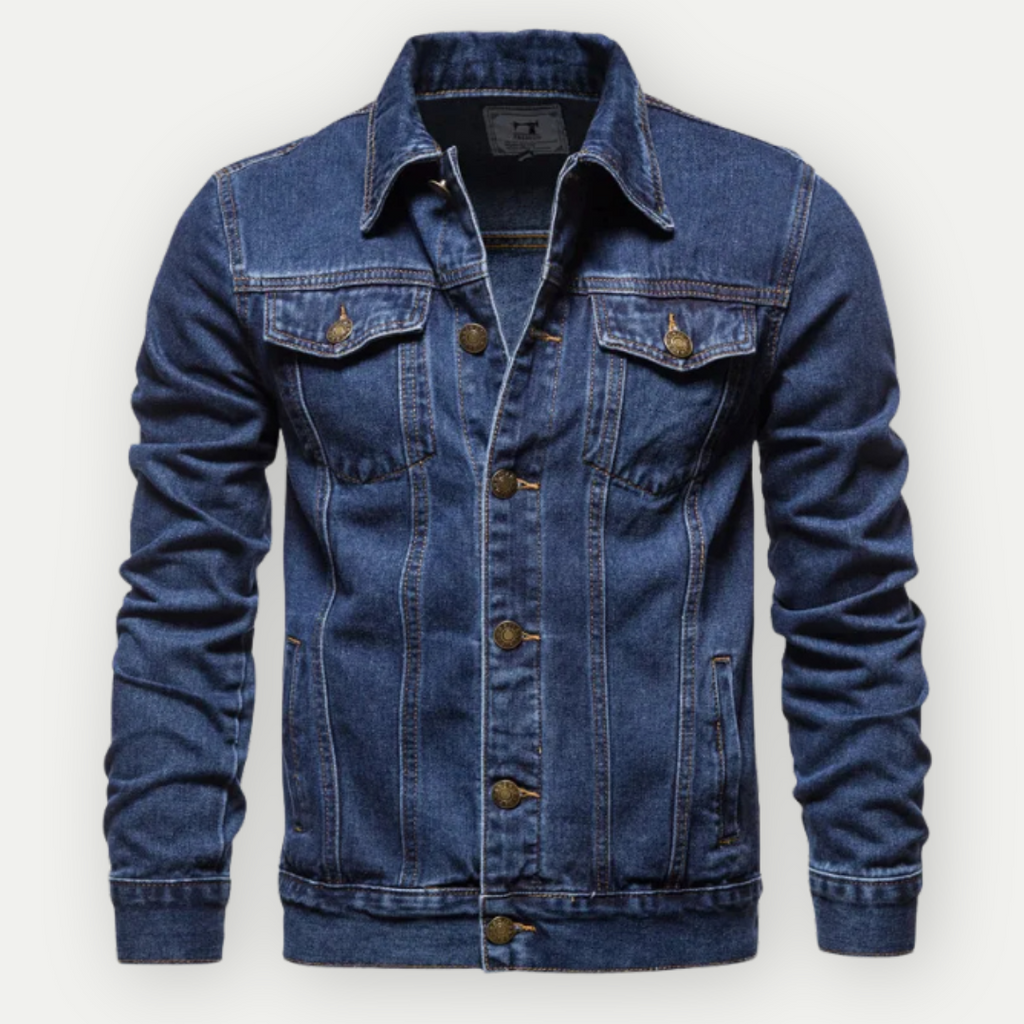 Gareth Hartwell | Black Denim Mens Jacket