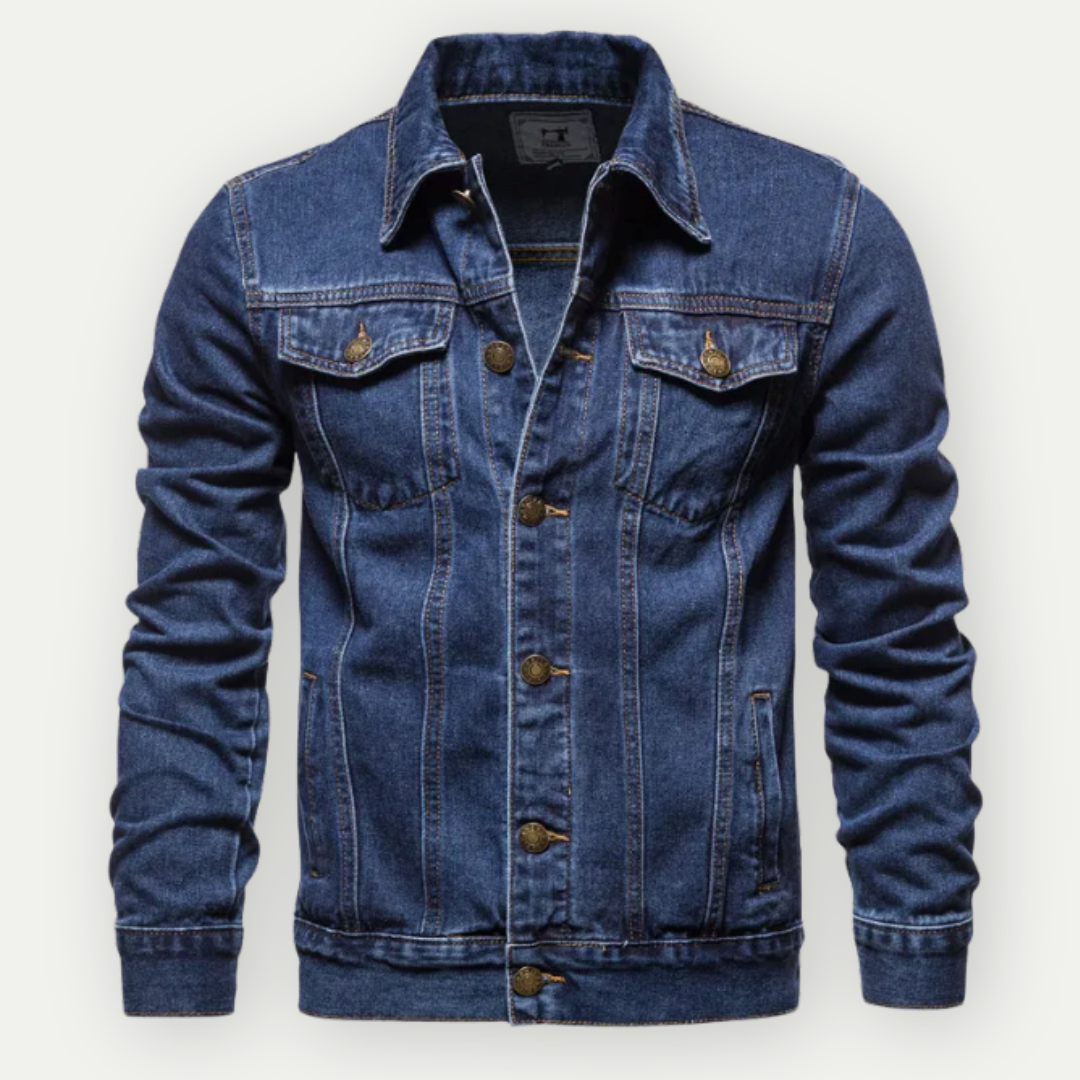 Gareth Hartwell | Black Denim Mens Jacket