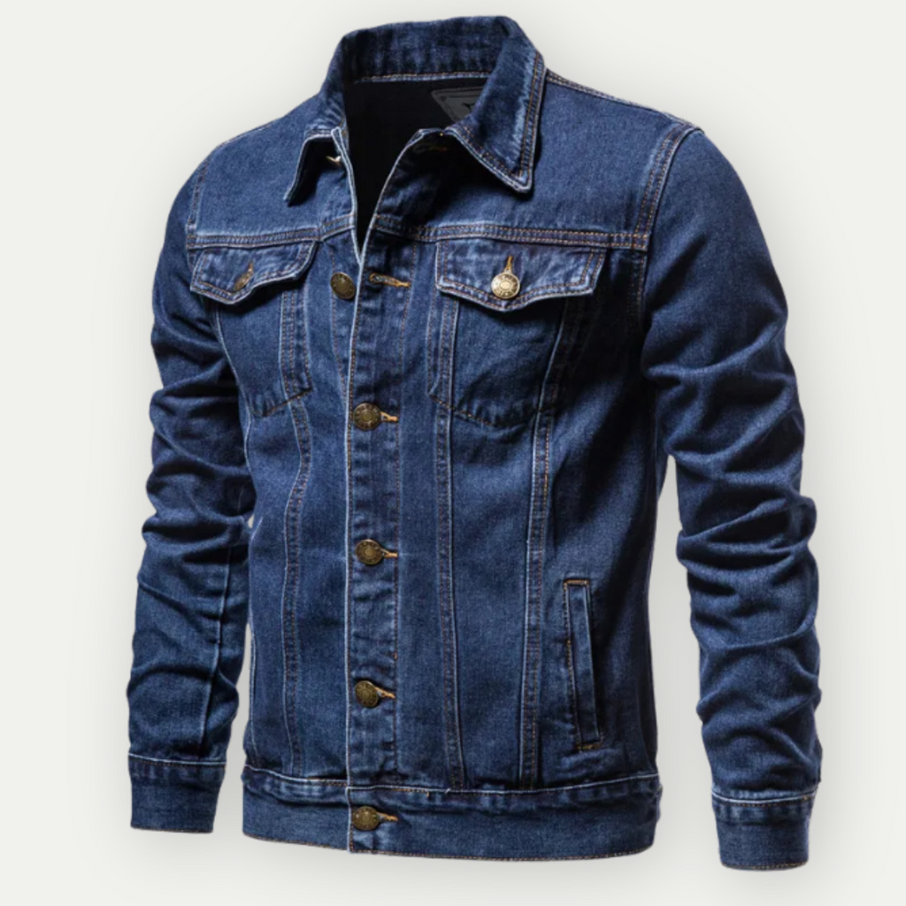 Gareth Hartwell | Black Denim Mens Jacket