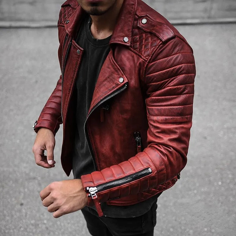 Angus Whitmore | Black Quilted Leather Jacket