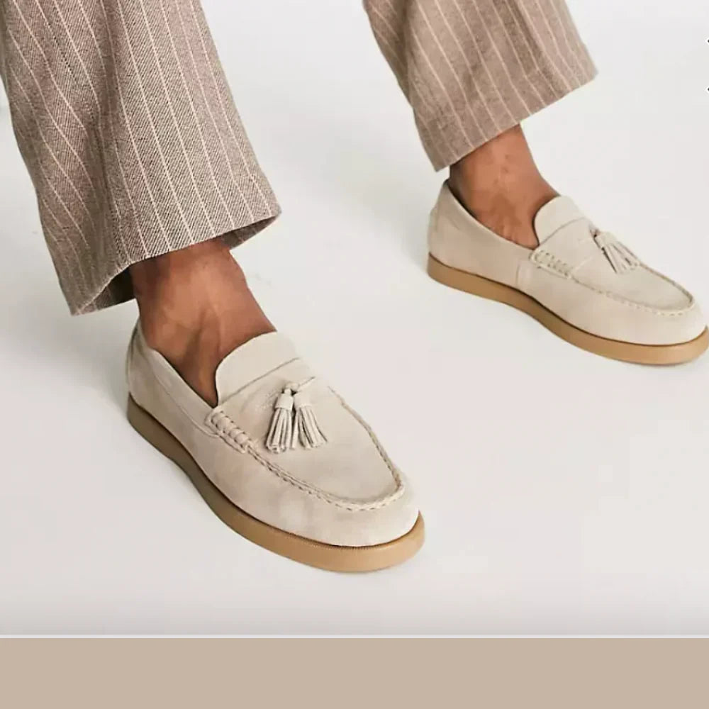 Nathaniel Pemberton | Suede Tassel Loafers For Men