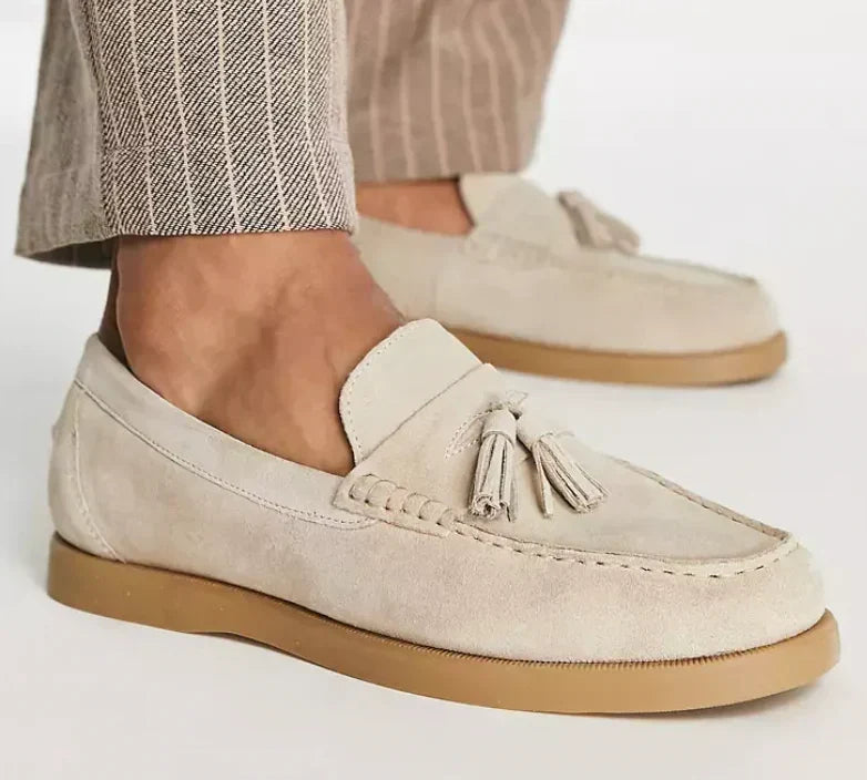 Nathaniel Pemberton | Suede Tassel Loafers For Men