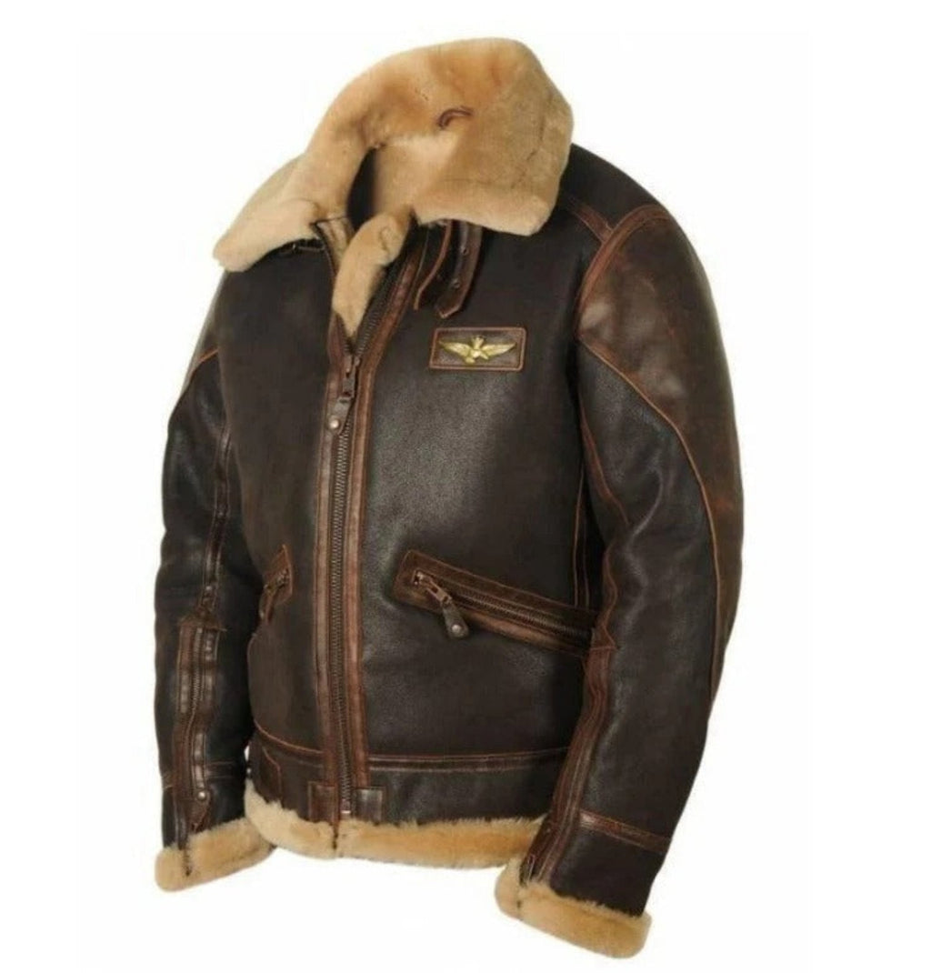 Douglas Fairfax | Shearling Leather Jacket for Men