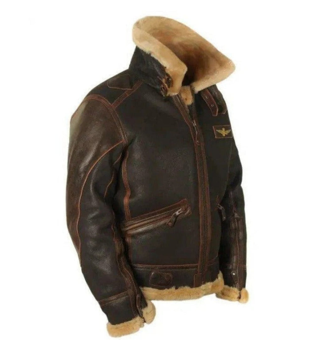 Douglas Fairfax | Shearling Leather Jacket for Men