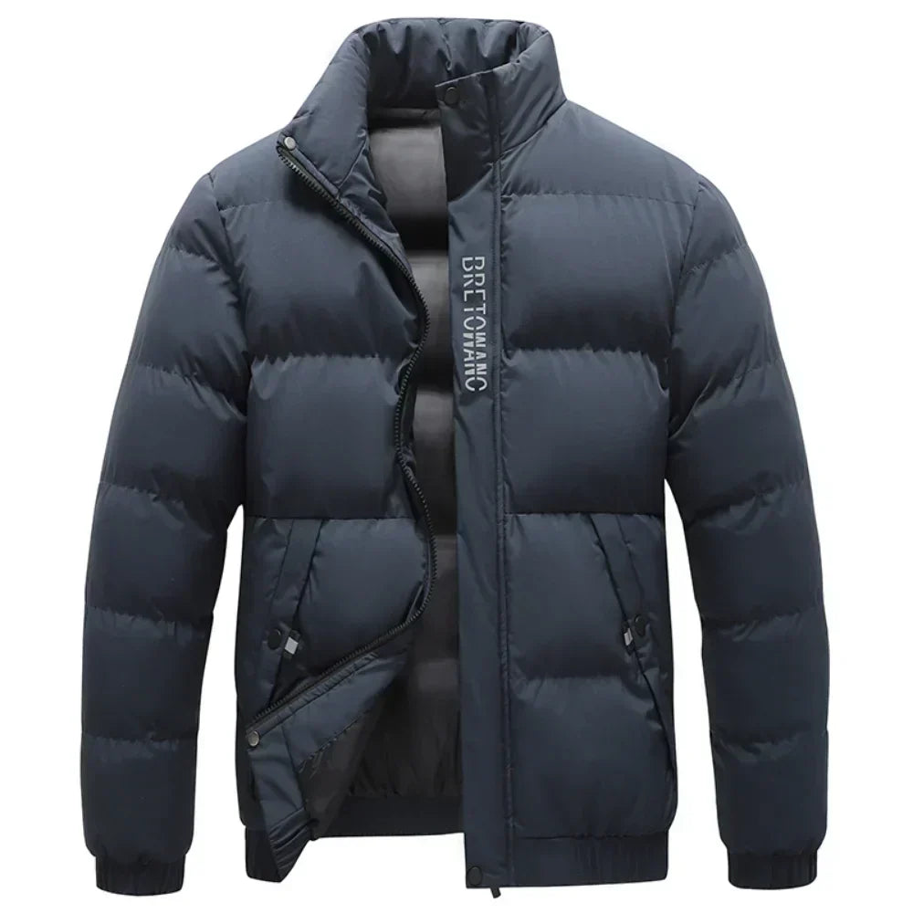 Miles Fenton | Padded Stand Collar Mens Jacket