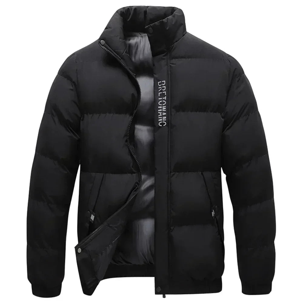 Miles Fenton | Padded Stand Collar Mens Jacket
