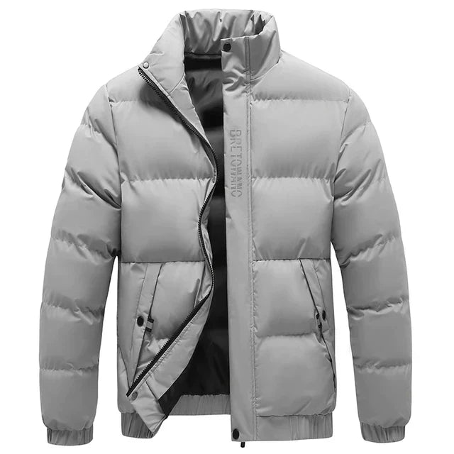 Miles Fenton | Padded Stand Collar Mens Jacket