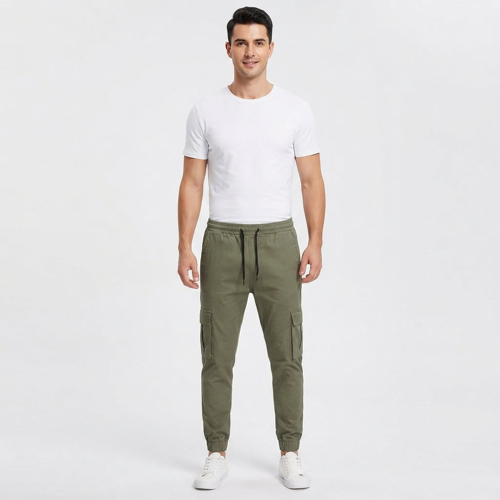 Miles Calloway | Cotton Cargo Jogger Trousers