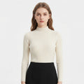 Millicent Davies | Ribbed Half Turtleneck Long Sleeve Top