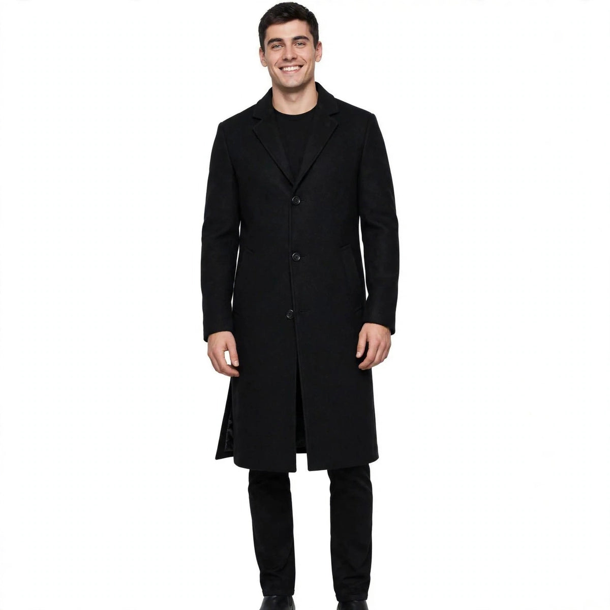Henry Sutton | Slim-Fit Longline Trench Coat For Men