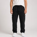 Nathaniel Hughes | Loose Fit Cargo Trousers For Men - Black
