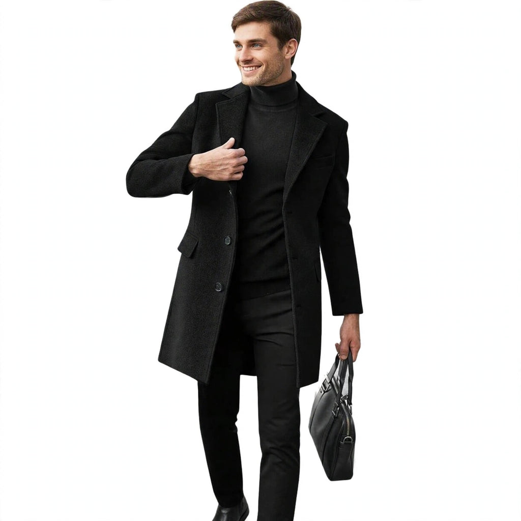 Oliver Blackwood | Classic Mens Coat With Revere Collar
