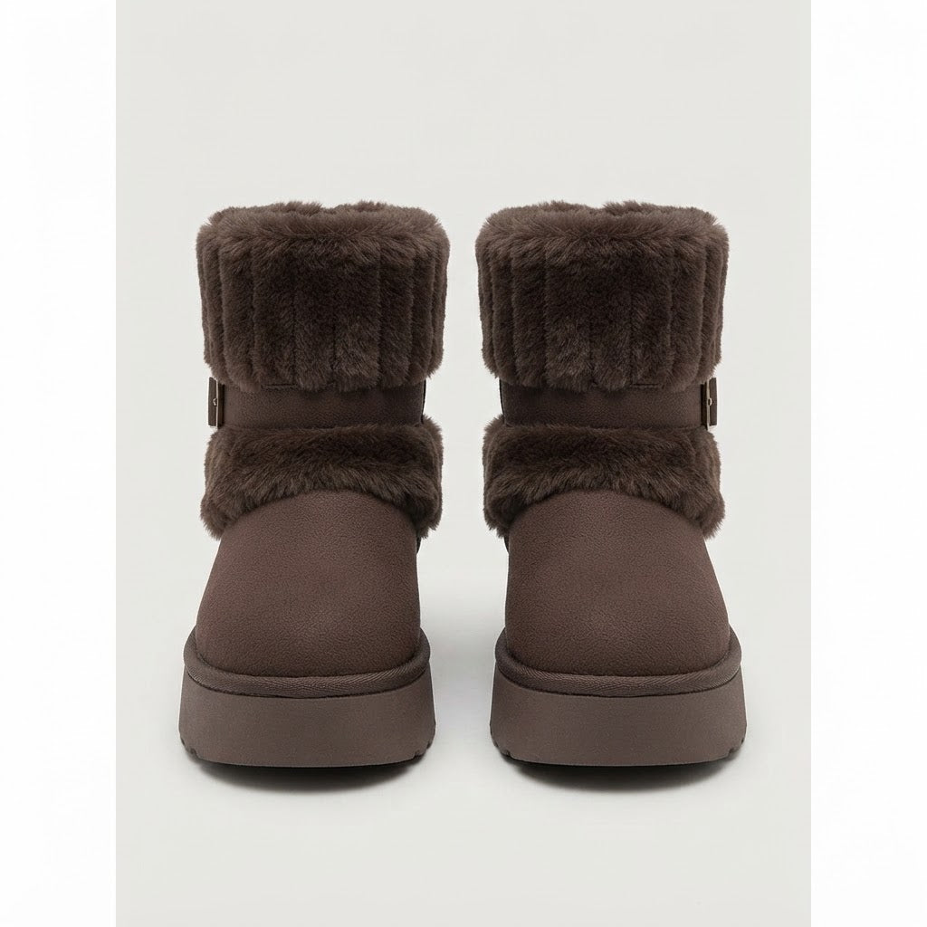 Olivia Wilson | Cozy Fur-Trimmed Snow Boots