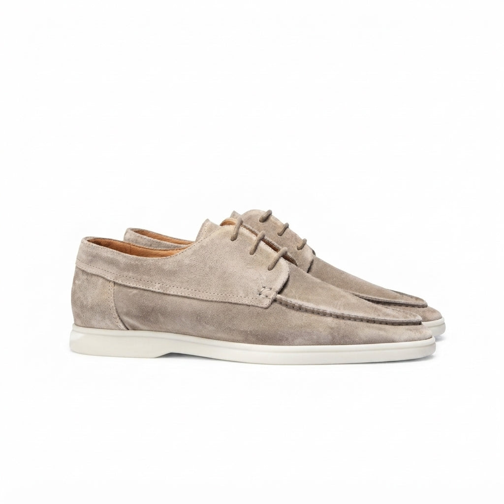 Graham Sutcliffe | Suede Lace-Up Boat Shoes