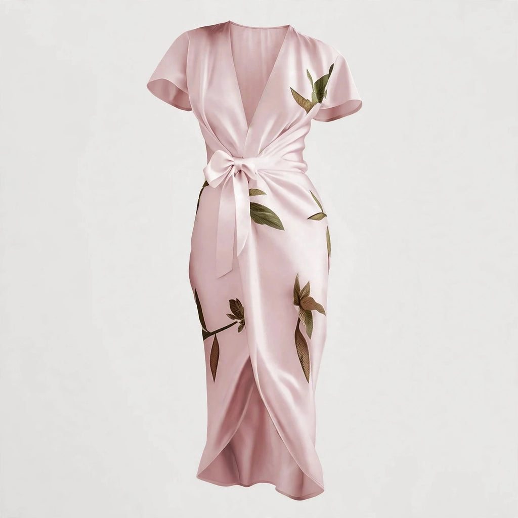 Florence Pembroke | Wrap-Front Floral Summer Dress