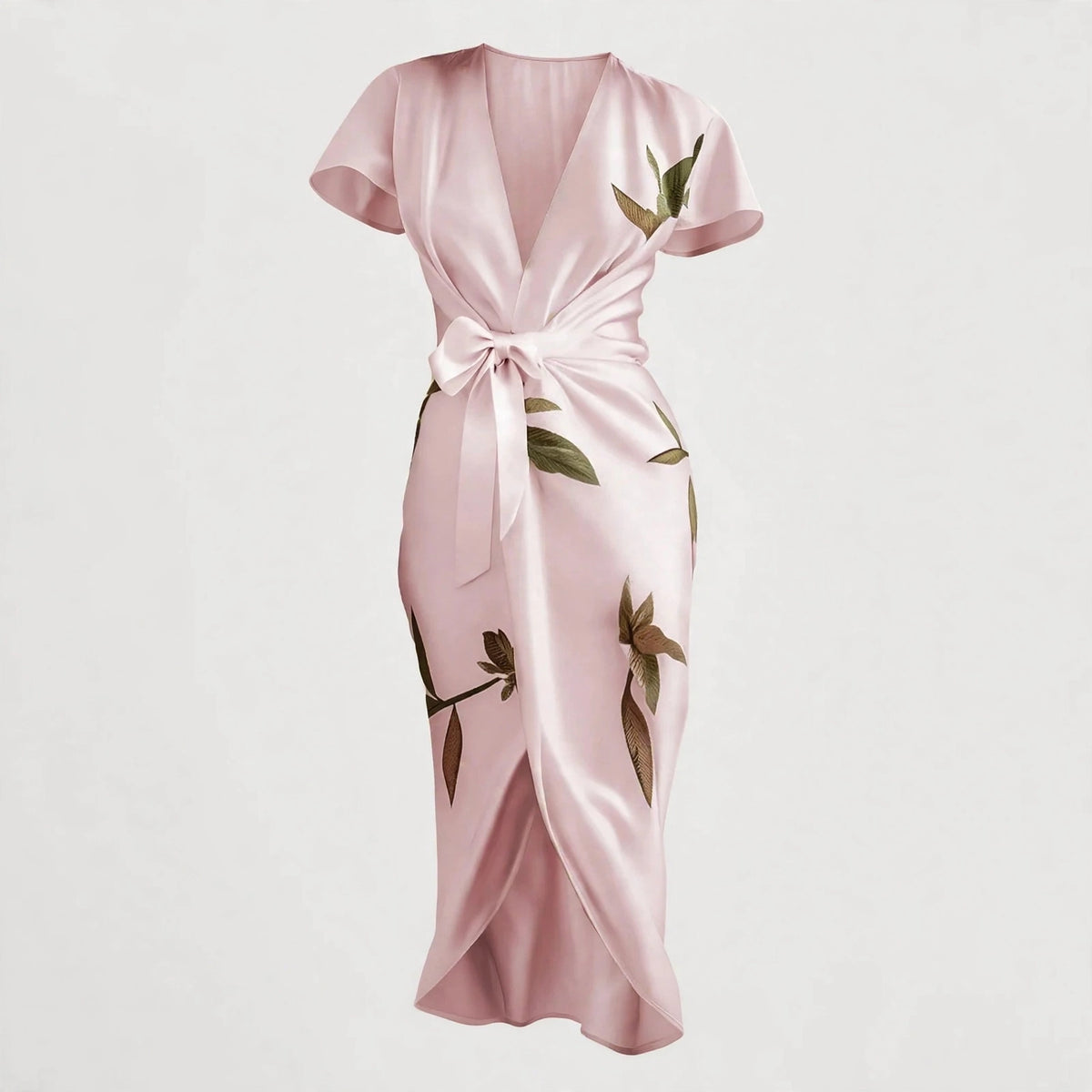 Florence Pembroke | Wrap-Front Floral Summer Dress