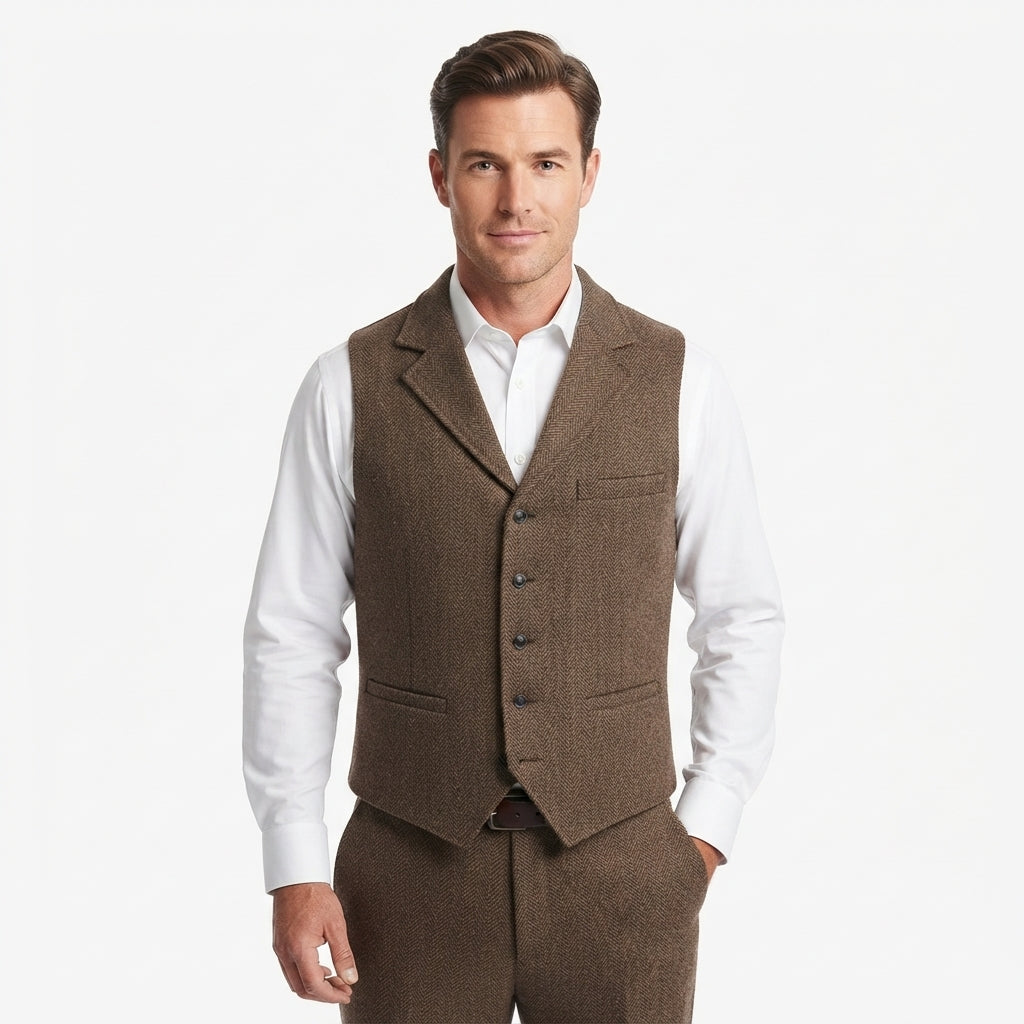 Percy Fairweather | Heritage Herringbone Vest
