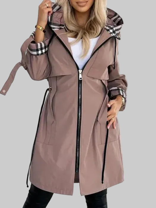 Women's Waterproof & Windproof Hooded Zip Coat