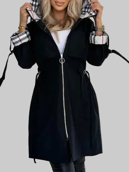 Women's Waterproof & Windproof Hooded Zip Coat