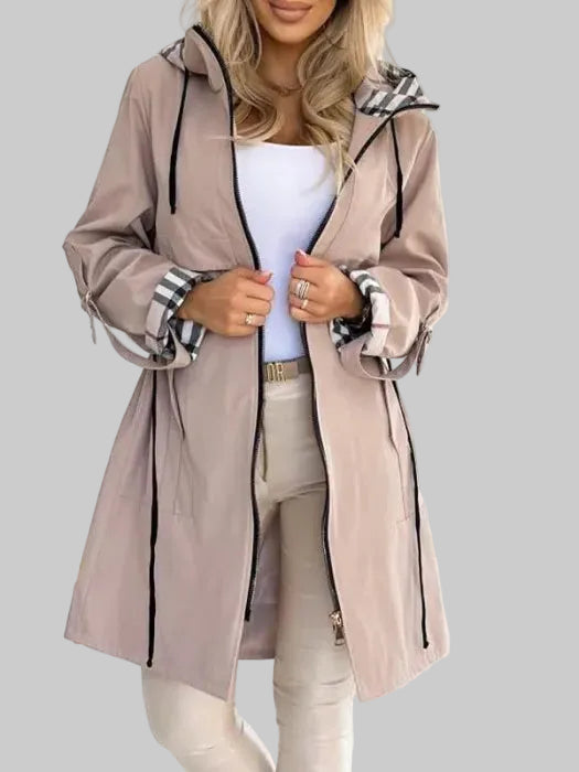 Women's Waterproof & Windproof Hooded Zip Coat
