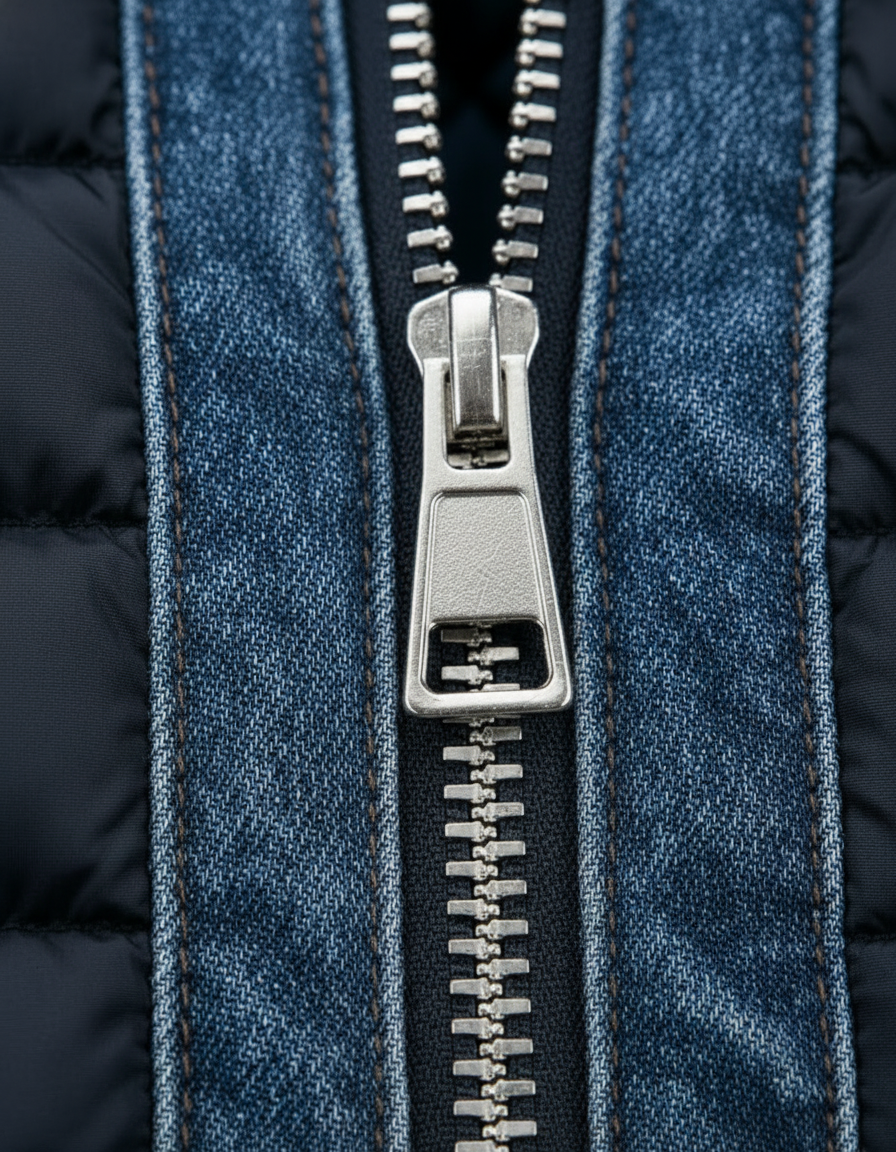 Men's Quilted Denim Hybrid Jacket