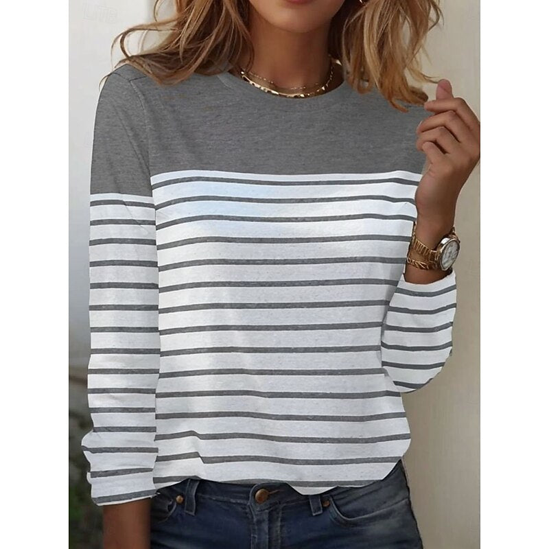Deirdre Mulcahy | Striped Long Sleeve Top