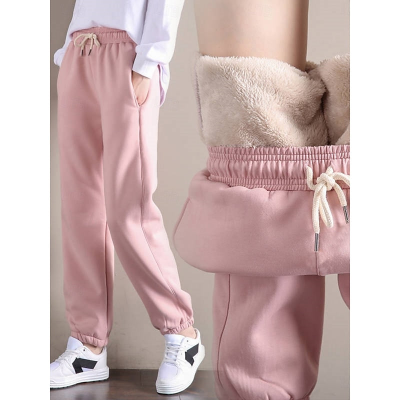 Amelia Sinclair | Cozy High-Waist Fleece Joggers